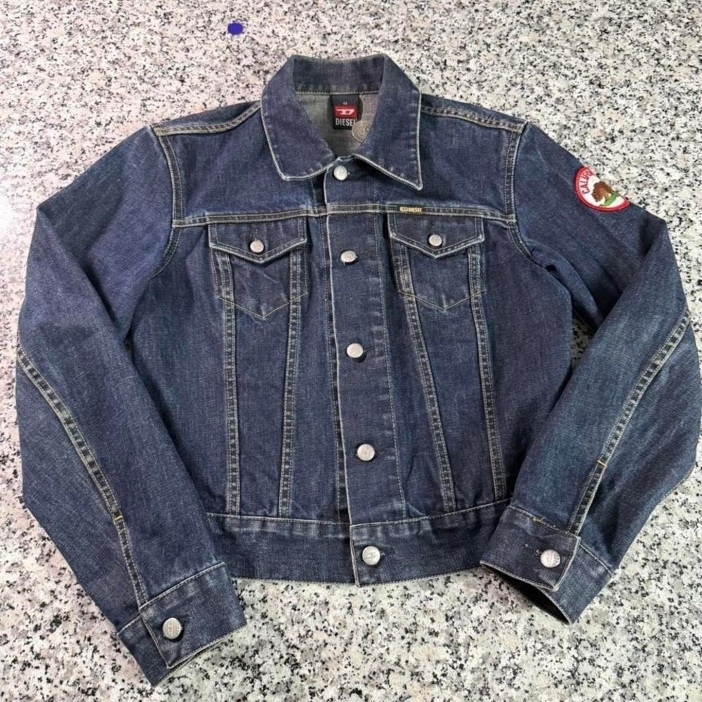 Diesel Women's Blue Wash California Jean Denim Jacket Medium
